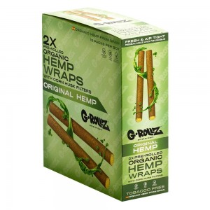 G-ROLLZ | 2x Pre-Rolled Hemp Wraps - 15pk/ 30 Wraps Display [GR1520]